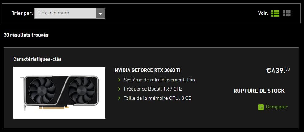Image 2 : NVIDIA a relevé en douce les tarifs de ses GeForce RTX 3000 Founders Edition