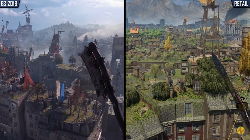 Image 5 : La version finale de Dying Light 2 comparée à celles présentées lors des E3 2018 / 2019