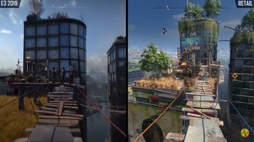 Image 8 : La version finale de Dying Light 2 comparée à celles présentées lors des E3 2018 / 2019