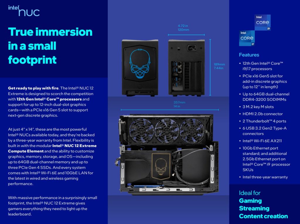 Image 2 : Intel présente son NUC 12 Extreme 'Dragon Canyon'