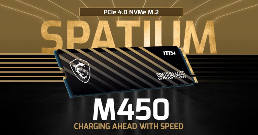 Image 1 : MSI lance de nouveaux SSD Spatium ainsi qu'une alimentation MPG A1000G