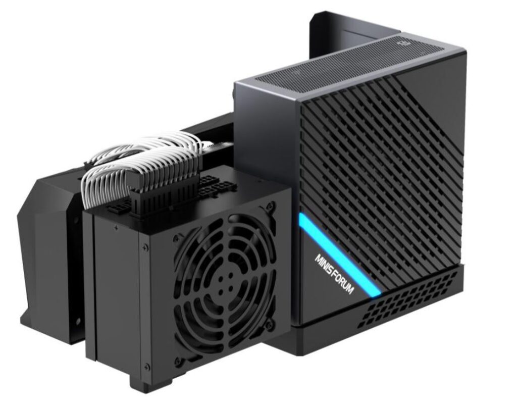 Image 3 : Minisforum présente un mini-PC en B550 avec GPU dédié ; enfin, si l’on veut…