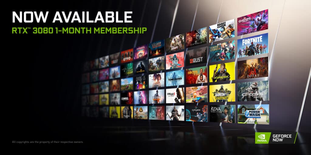 Image 1 : GeForce Now : NVIDIA propose désormais l'abonnement RTX 3080 au mois