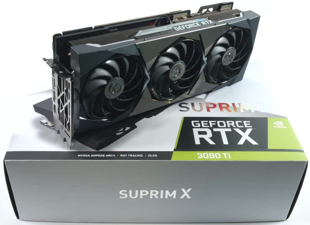 MSI GeForce RTX 3090 Ti SUPRIM X box