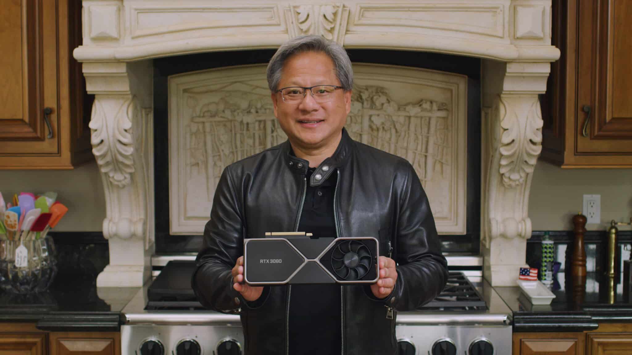 NVIDIA CEO Jensen Huang GeForce RTX 3080