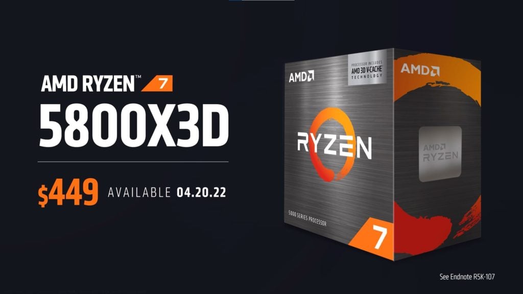 Image 1 : AMD lance le Ryzen 7 5800X3D et six autres processeurs Ryzen 5000 / 4000