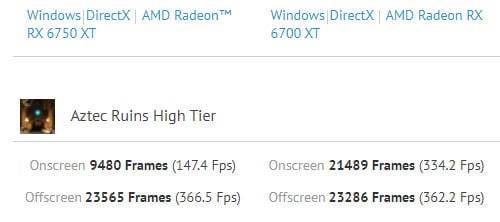 Image 2 : La Radeon RX 6750 XT à peine 2 % plus rapide que la RX 6700 XT ? [MAJ]