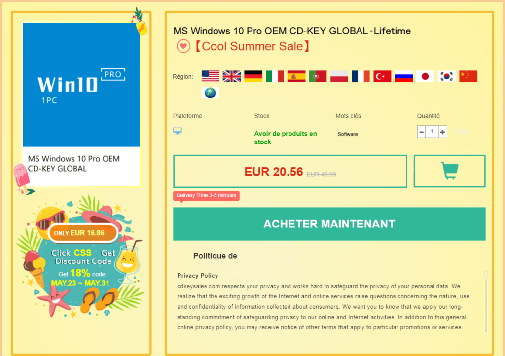 Image 3 : Vente flash de mai : profitez du meilleur prix pour Windows 10 à 12€, Office à 22€ et d'autres logiciels à prix mini