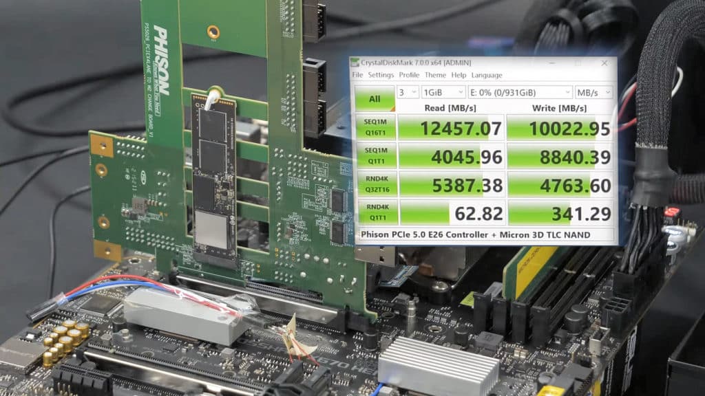 Image 1 : Contrôleur Phison E26 : plus de 12 Go/s pour les SSD PCIe 5.0