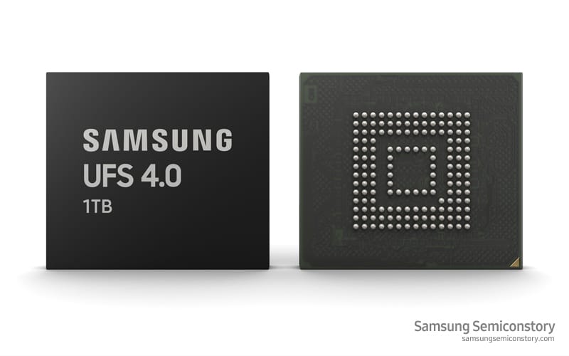 Image 1 : Samsung présente ses dispositifs UFS 4.0 : des débits doublés par rapport à l'UFS 3.1