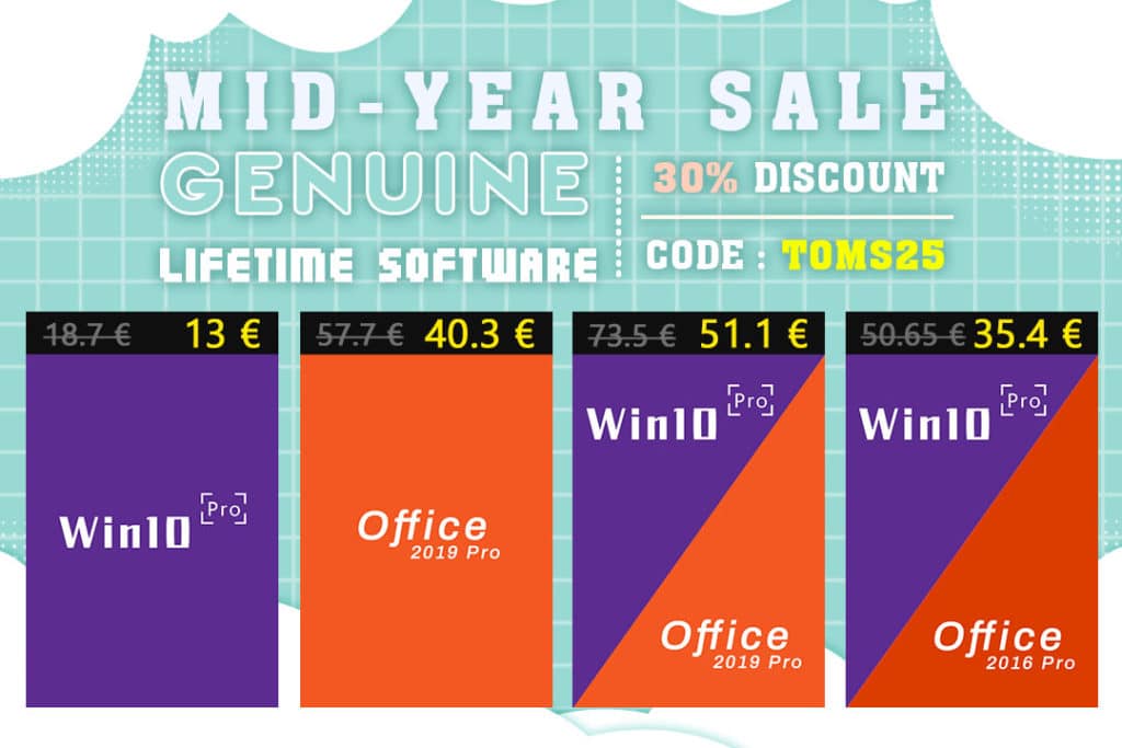 Image 1 : Soldes d'été : la licence lifetime Windows 10 à 18€ et Office à seulement 23€ !