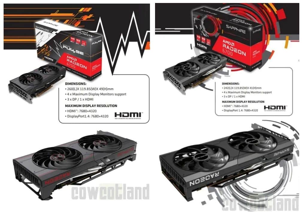 SAPPHIRE RX 6700 non XT