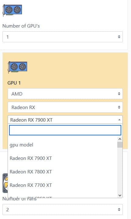 Image 1 : Seasonic répertorie trois cartes graphiques AMD Radeon RX 7000