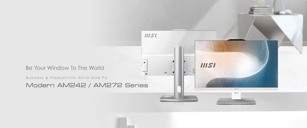 Image 1 : Les AiO MSI Modern AM242 et AM272 passent aux processeurs Alder Lake-P
