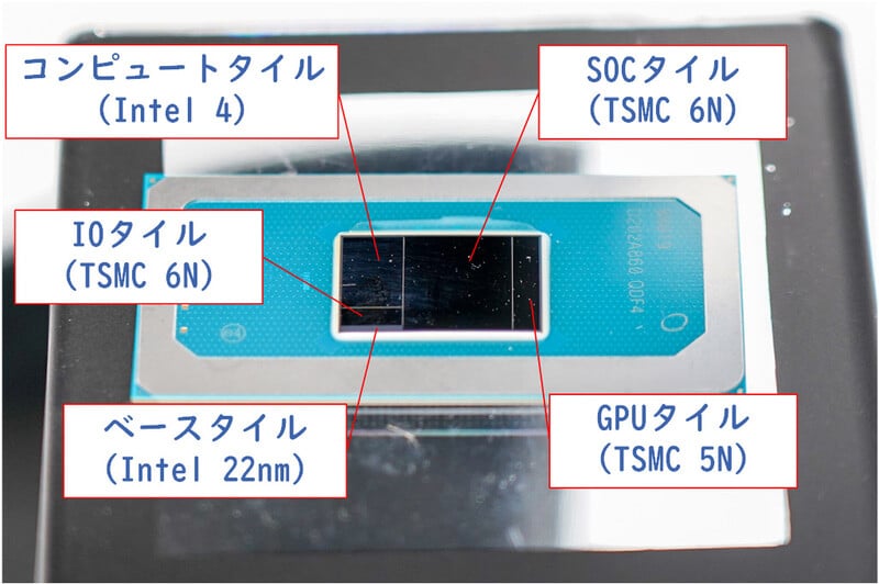 Image 1 : Intel détaille les quatre 'tiles' des processeurs Meteor Lake
