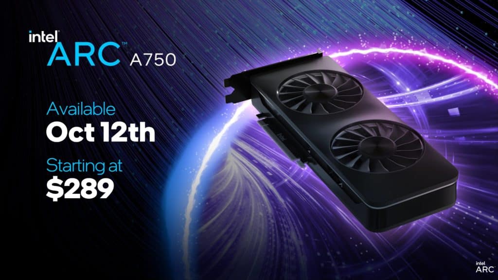 Image 1 : Intel révèle la date de lancement et le prix de l'Arc A750