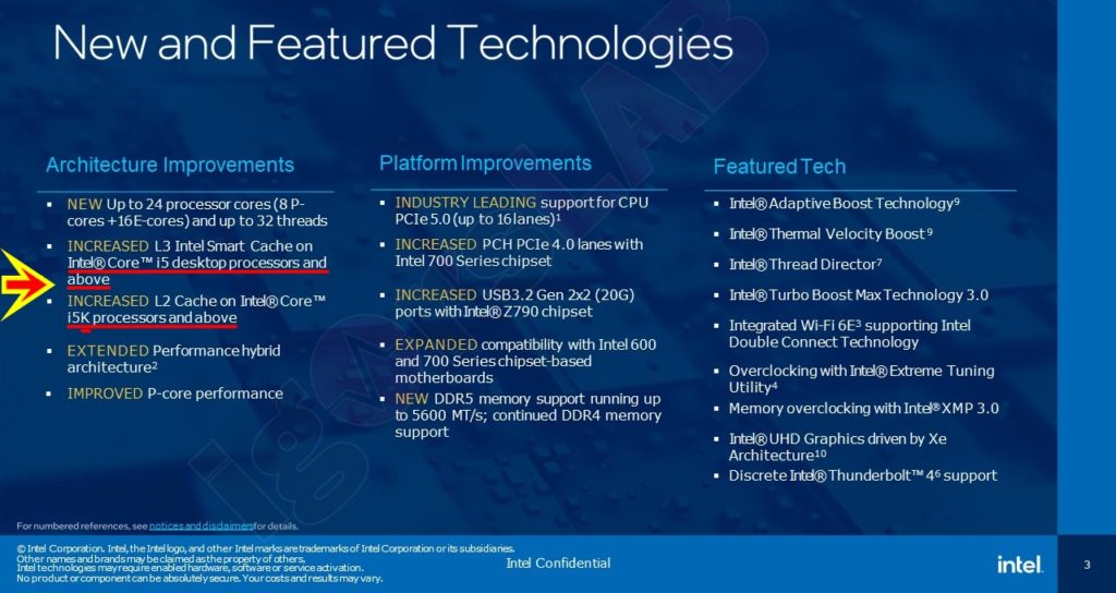 Image 1 : Intel Raptor Lake : le Core i5-13600 et processeurs inférieurs seraient... des Alder Lake