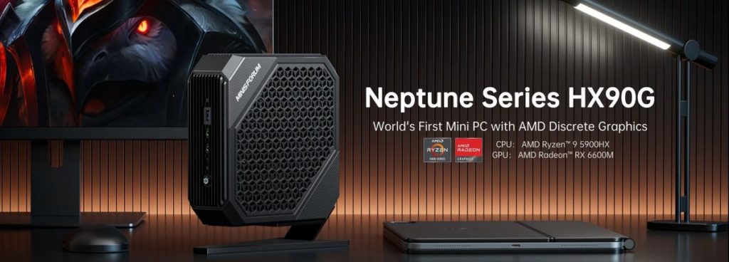 Image 1 : Minisforum lance le mini-PC Neptune HX90G : Ryzen 9 et Radeon RX 6600M