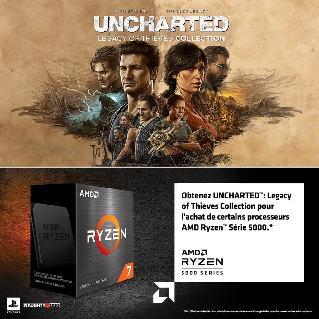 Image 1 : AMD propose un bundle UNCHARTED : Legacy of Thieve Collection