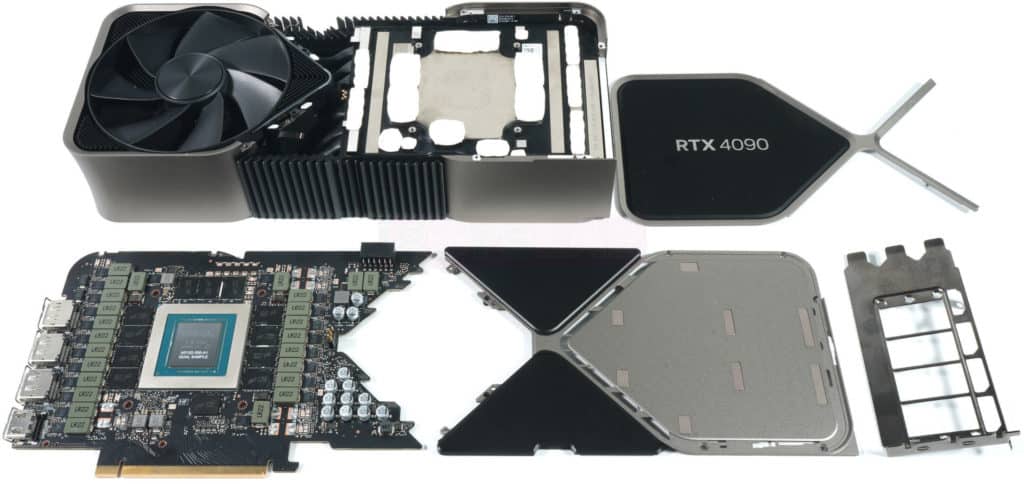 Nvidia GeForce RTX 4090 FE demontee