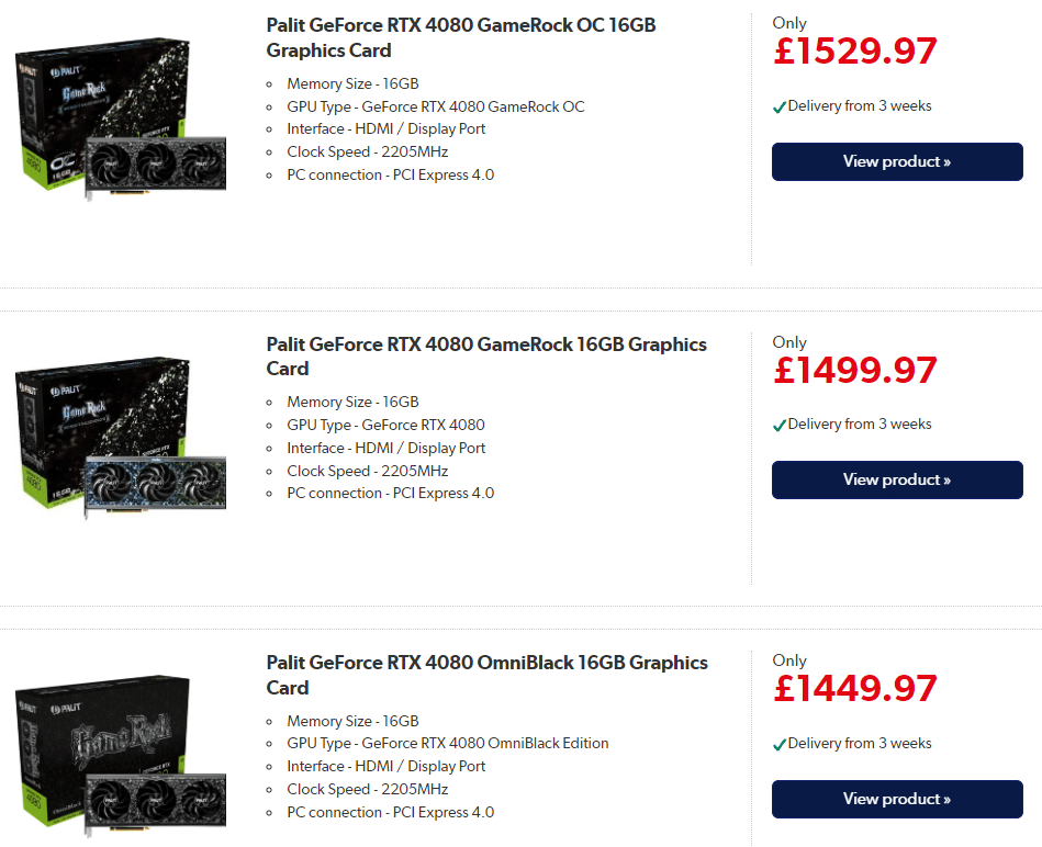 Image 2: GeForce RTX 4080: first prices for custom models