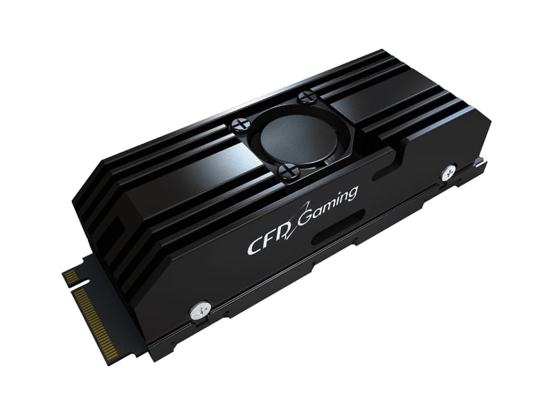 Image 1 : CFD Gaming présente des SSD PCIe 5.0 dotés d'un système de refroidissement actif