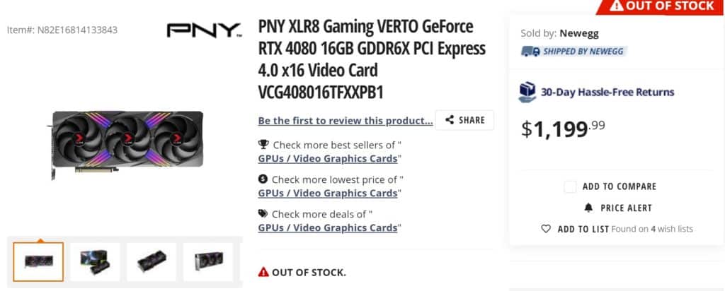 Image 3: GeForce RTX 4080: first prices for custom models