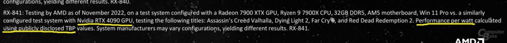 Afbeelding 1: AMD overwoog de RTX 4000s aan te vallen vanwege zijn energie-efficiëntie... voordat hij van gedachten veranderde