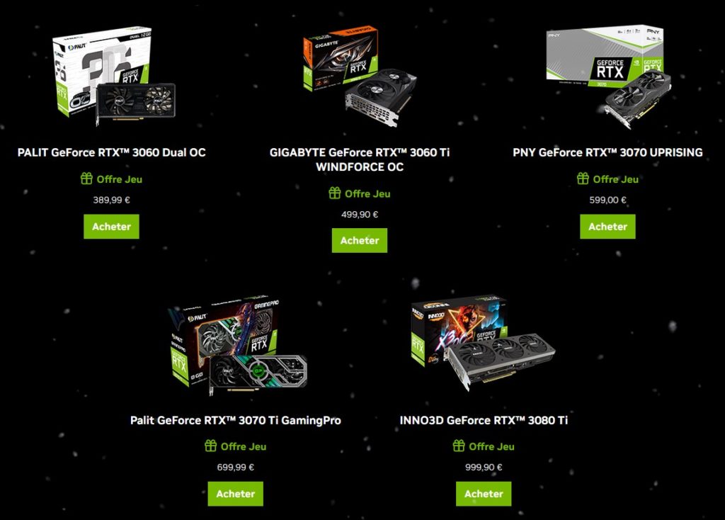 Image 2: 'Have fun!'  : NVIDIA centralizes promotions on the RTX 3000 for Black Friday and the holiday season