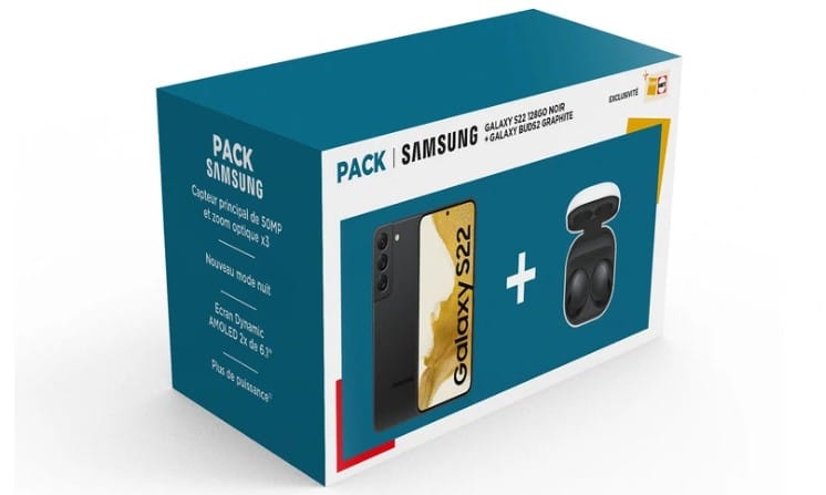 Image 1 : Le pack Samsung Galaxy S22 128 Go est à prix réduit et passe à 599 €
