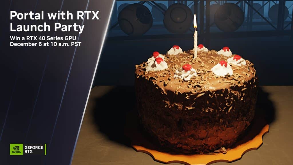 Image 2 : NVIDIA détaille le lancement de Portal RTX : des GeForce RTX 4080 et 4090 à gagner