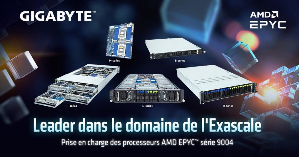 Image 1 : IA, cloud, big data, informatique d’entreprise : GIGABYTE met à niveau ses équipements pour les processeurs AMD Zen 4