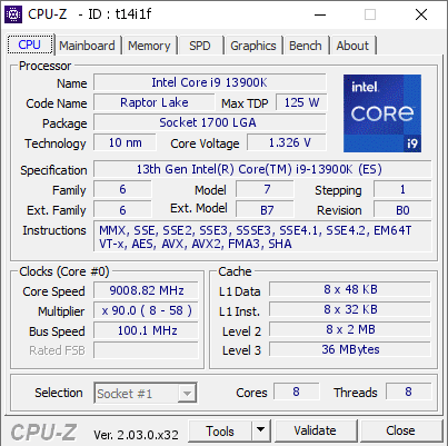 Image 1 : Record : le Core i9-13900K overclocké à plus de 9 GHz