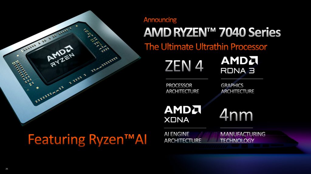 Image 7 : Ryzen 7000 mobiles : 4 / 3 architectures CPU / GPU, et 4 finesses de gravure différentes...