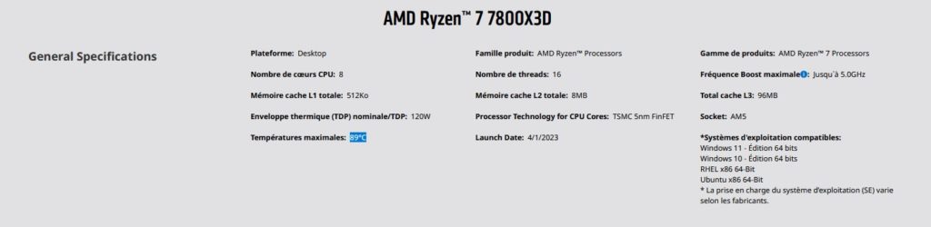 Image 4 : AMD Ryzen 7000X3D : de nouvelles boîtes et une température maximale en baisse