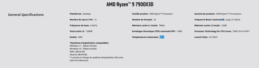 Image 5 : AMD Ryzen 7000X3D : de nouvelles boîtes et une température maximale en baisse