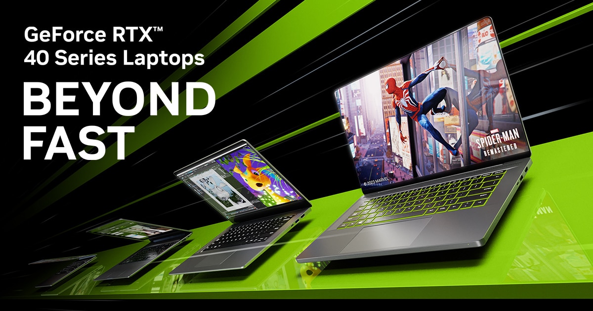 geforce rtx 40 series laptop announement ces 2023