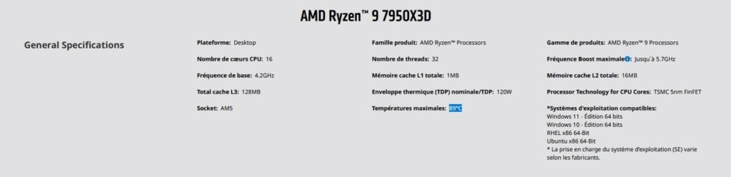 Image 3 : AMD Ryzen 7000X3D : de nouvelles boîtes et une température maximale en baisse