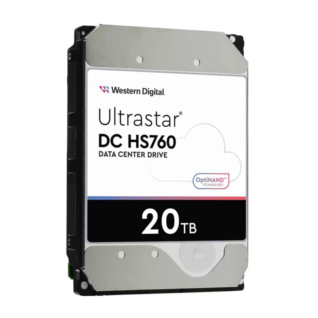 Image 1 : Western Digital lance un disque dur Ultrastar DC HS760 20 To à double actionneur
