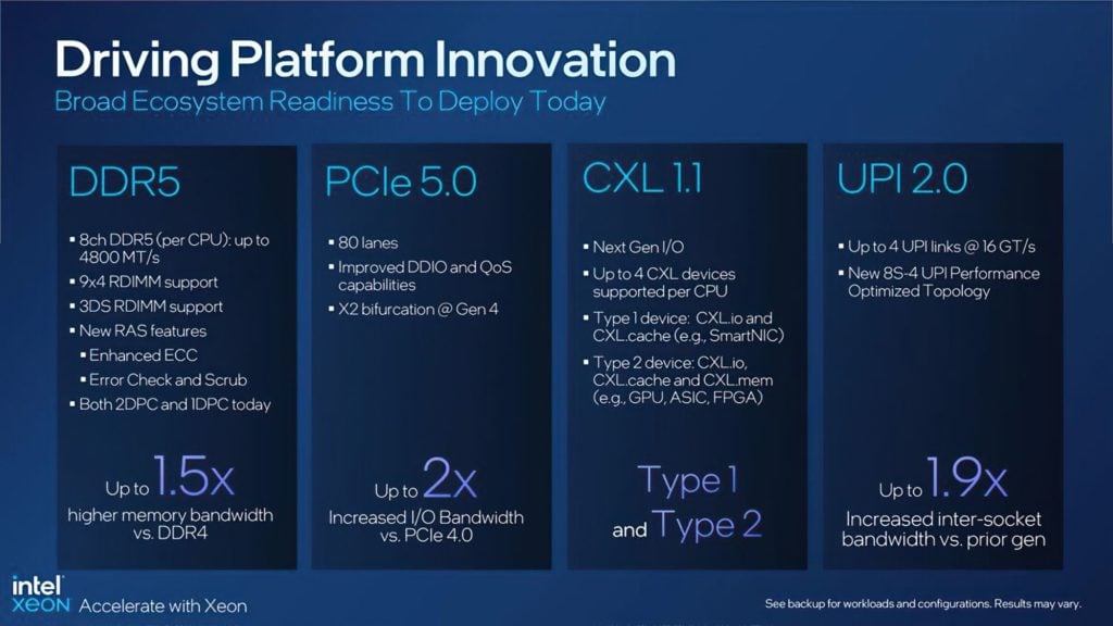 Image 4 : Intel lance ses processeurs Xeon de 4e génération : jusqu'à 60 cœurs CPU