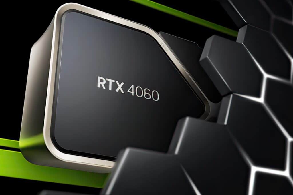 Image 1 : La GeForce RTX 4060 plus rapide que la RX 7600, à mi-chemin entre 3060 et 3060 Ti