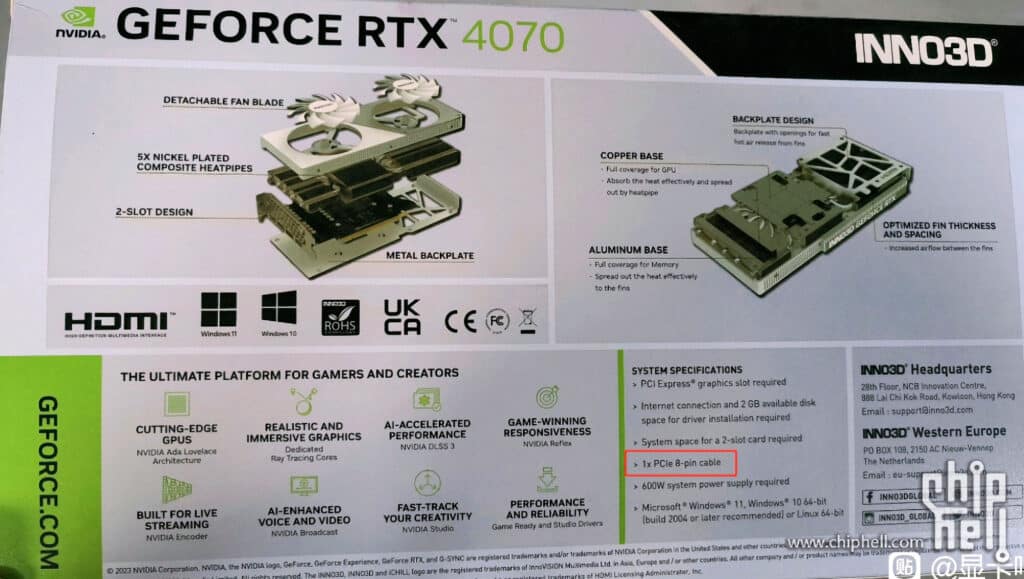 GeForce RTX 4070 INNO3D.