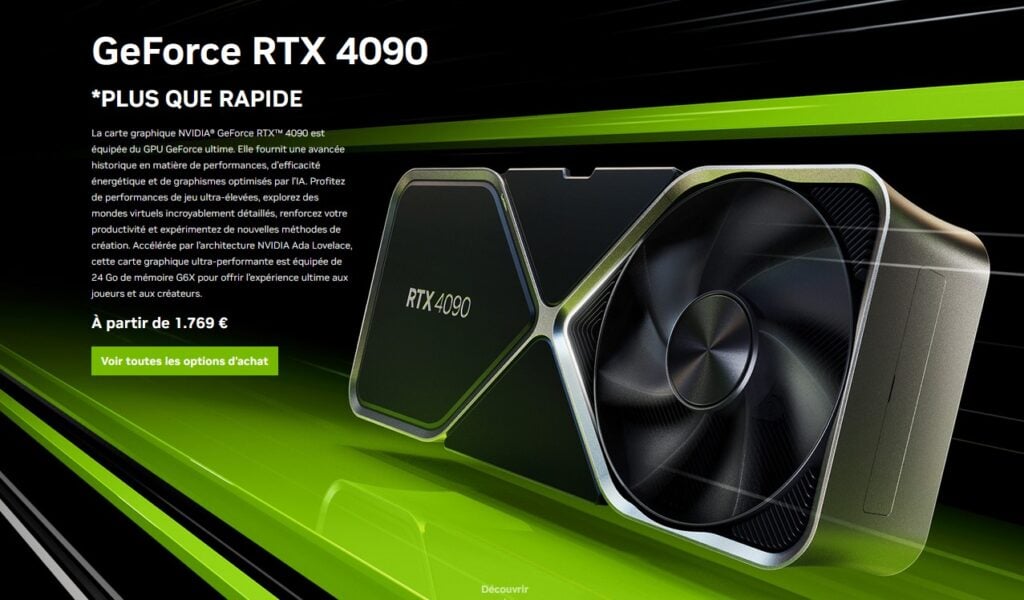 Image 1 : Les GeForce RTX 4090 et RTX 4080 sont à leur plus bas prix depuis leur lancement