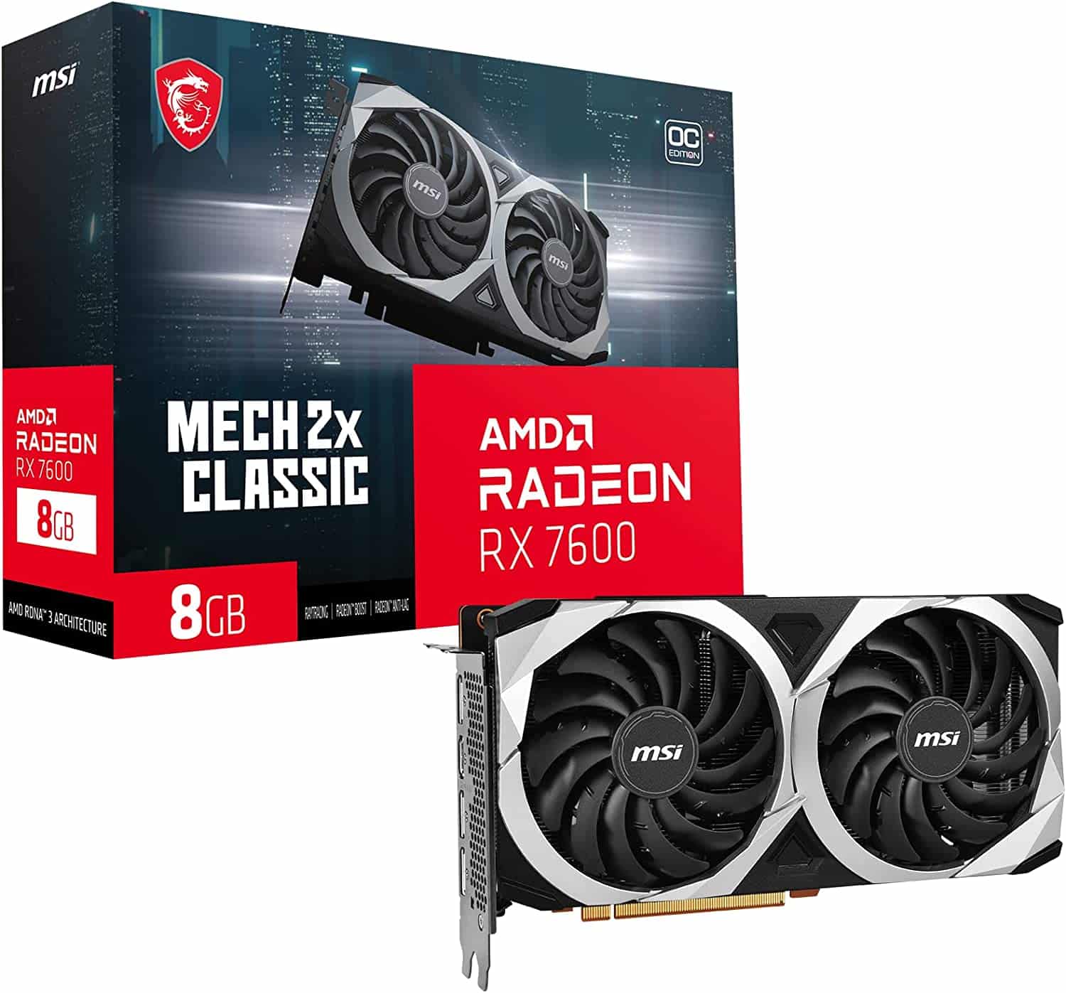 Image 3 : Radeon RX 7600 MBA : AMD va l'adapter à tous les câbles d'alimentation avant la mise sur le marché