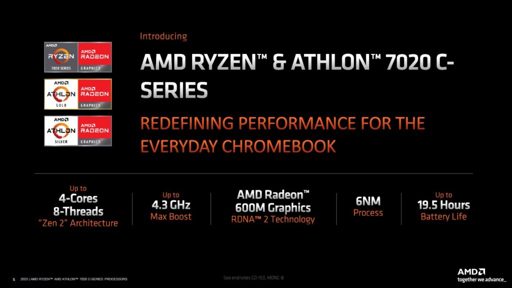Image 2 : AMD lance une nouvelle gamme de Ryzen / Athlon pour Chromebooks