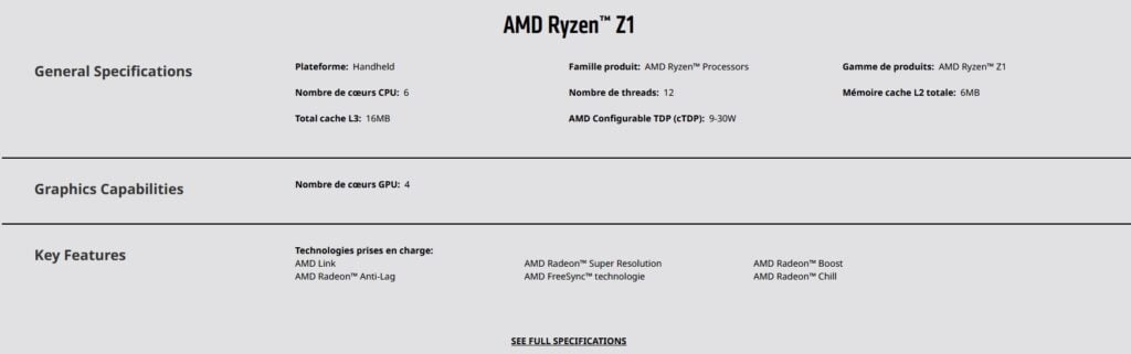 Image 2 : Processeurs AMD Ryzen Z1 / Ryzen 7040U : quelles différences ?