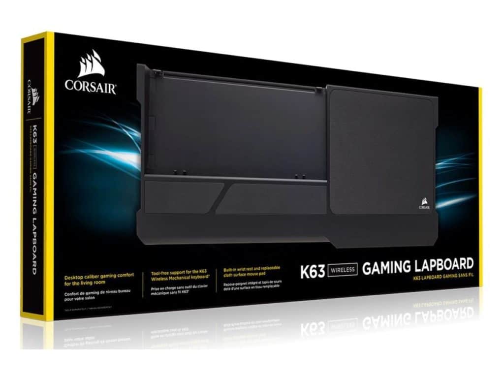 Image 1 : Test : Corsair K63 Gaming Lapboard, jouez sur votre canapé !