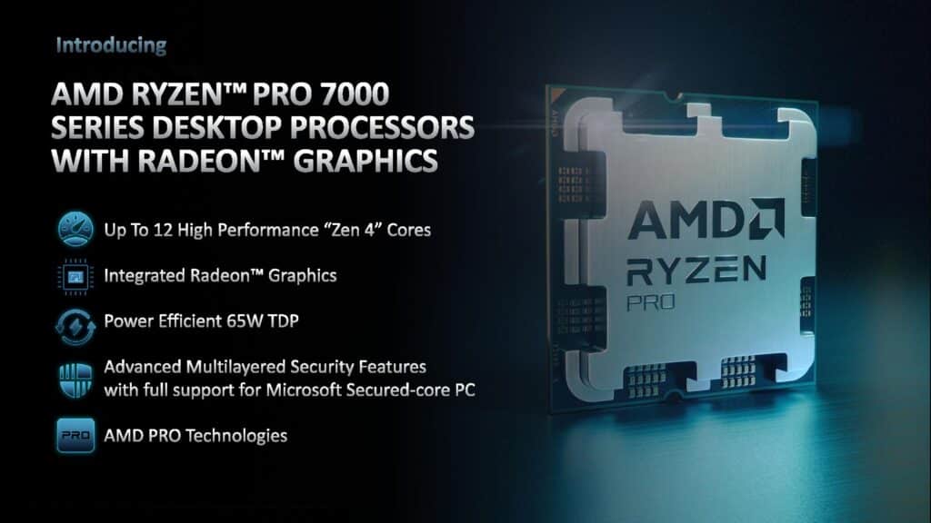 Gamme Ryzen 7000 Pro desktop