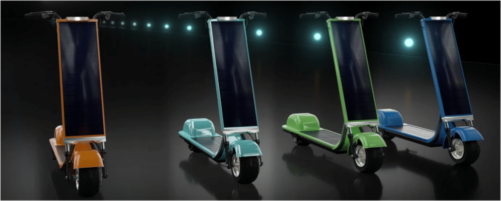 S80 Solar Scooter couleurs