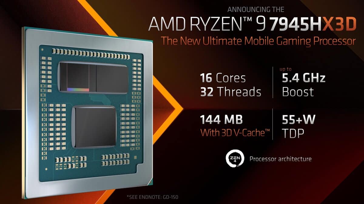 AMD Ryzen 9 7945HXD processeur